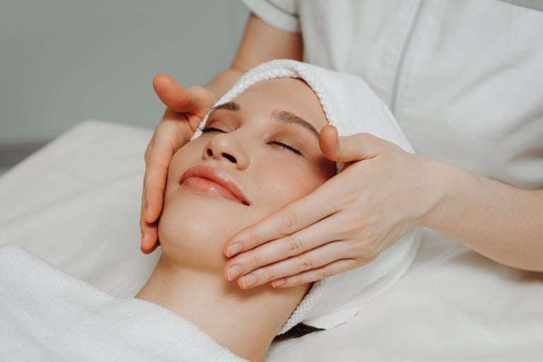 NeveSkin facial treatment for skin renewal and lifting